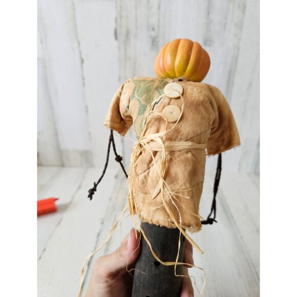 Vintage bonnie artisan skeleton pumpkin Halloween decor unique original design d - Picture 9 of 10